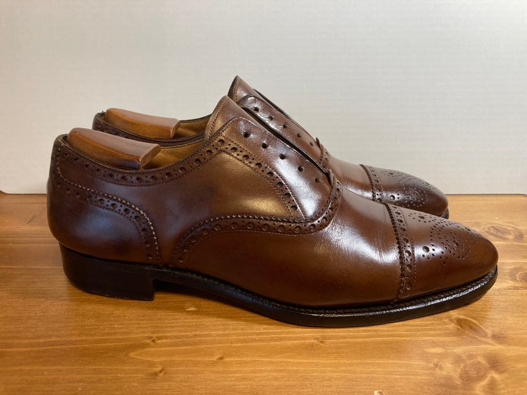 三陽山長 セミブローグ 寿三郎? サイズ7 セミオーダー品