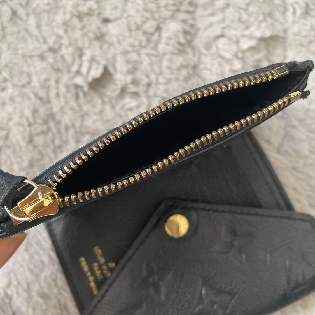 ルイヴィトン ヴィクトリーヌ アンプラント ノワール 折財布 ブラック