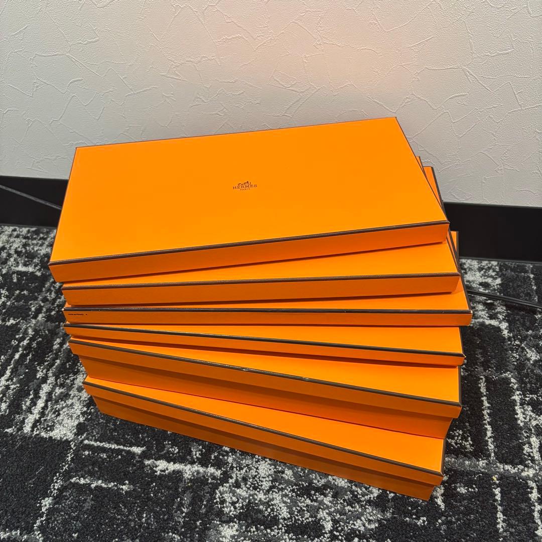 35 HERMES　エルメス　オレンジ　空箱　長方形　13個セット