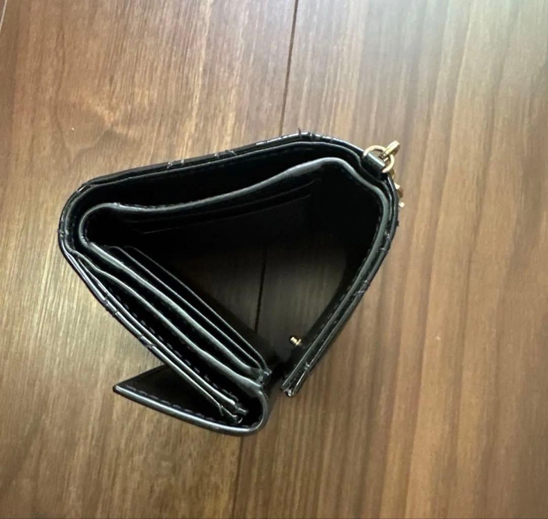 むくChristian Dior 三つ折り財布 ブラック