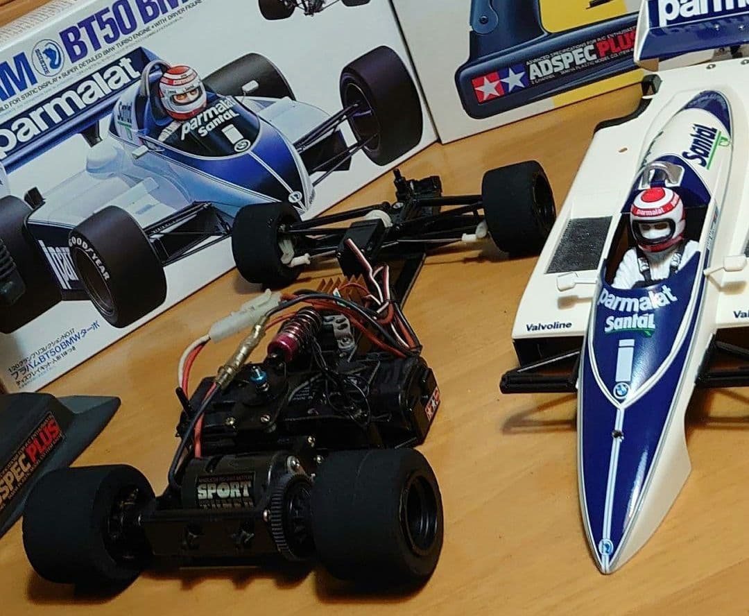 タミヤF103RS＆ブラバムBT50ボディ＆ADSPECプロポ＆バッテリーセット