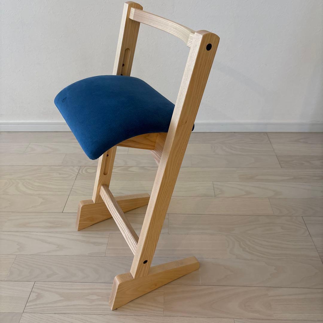 匠工芸　パロットチェア　ネイビー　キッチン　高さ調節　スツール　チェア