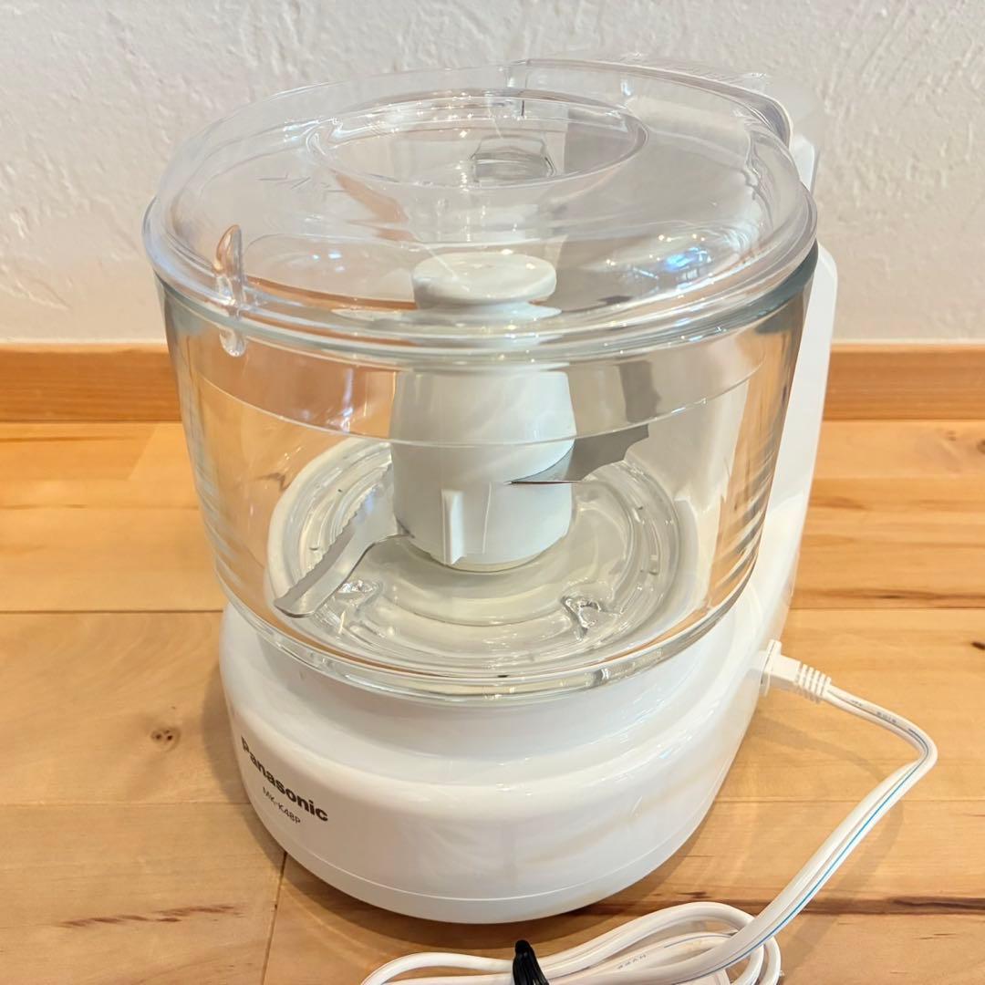 極美品‼️Panasonic MK-K48P フードプロセッサー ホワイト