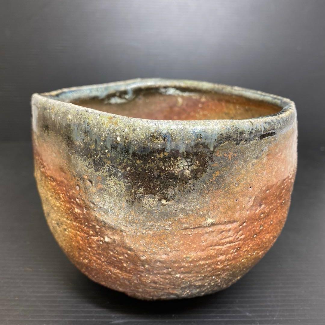 名工　西浦武　越前茶碗　共箱　幅約12.2㎝　東さ7-1012☆2F