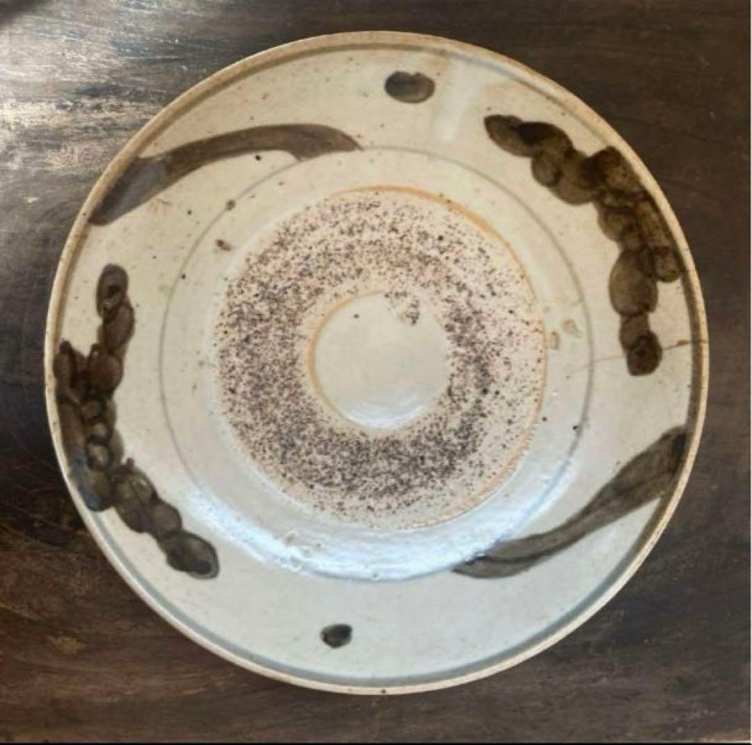 江戸期 波佐見焼 くらわんか皿 古物 骨董 古唐津　古伊万里　スリップウェア