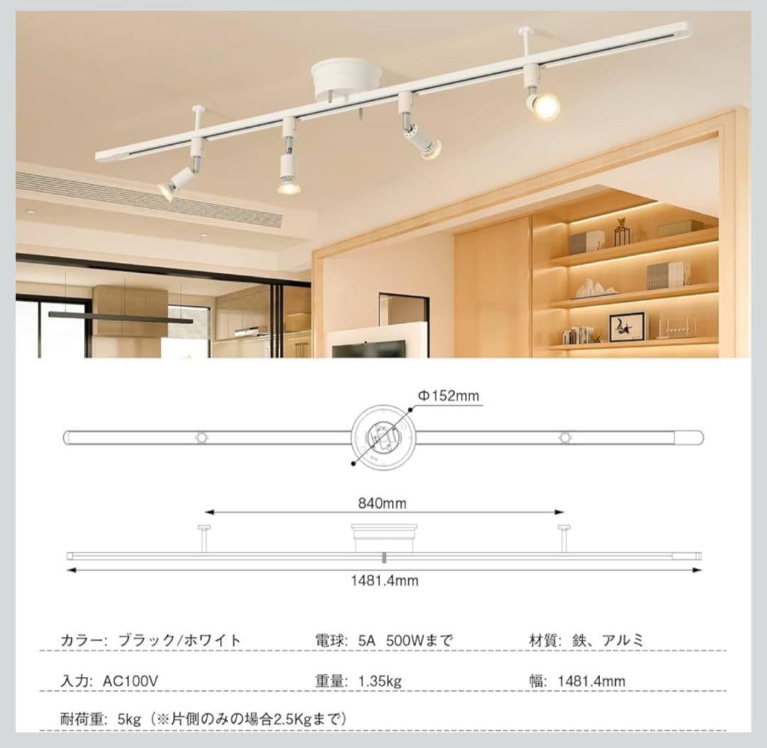 【美品】共同照明 ダクトレール スポットライト ホワイト
