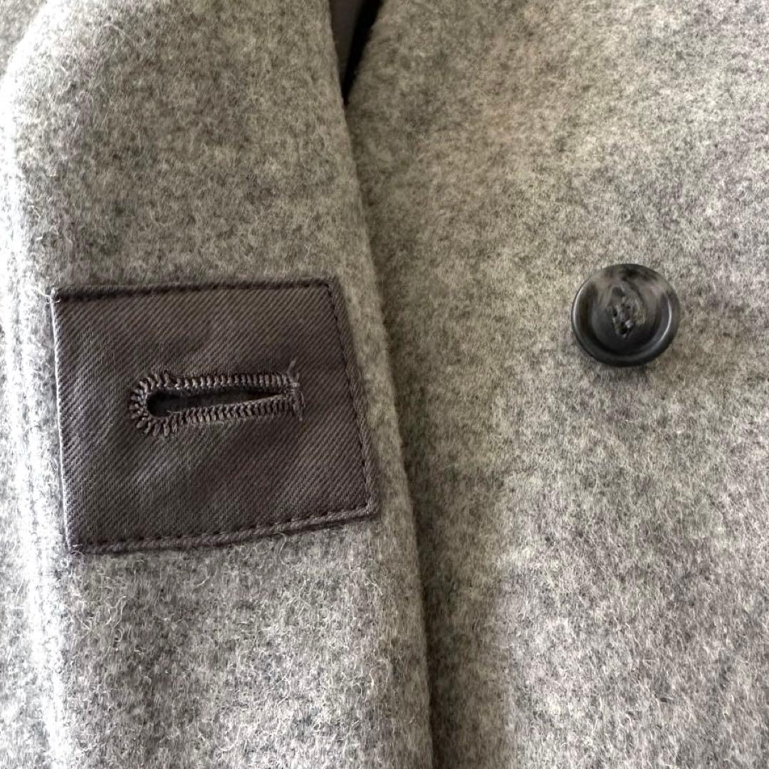 美品 ミズイロインド LEE別注 スタンドカラーウールコート 日本製 24AW