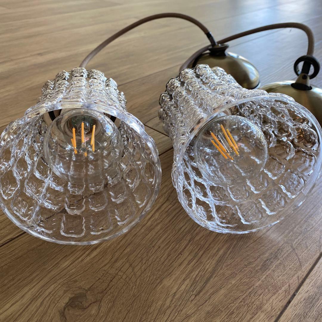 ART WORK STUDIO ペンダントライト クリアガラス 2つセット