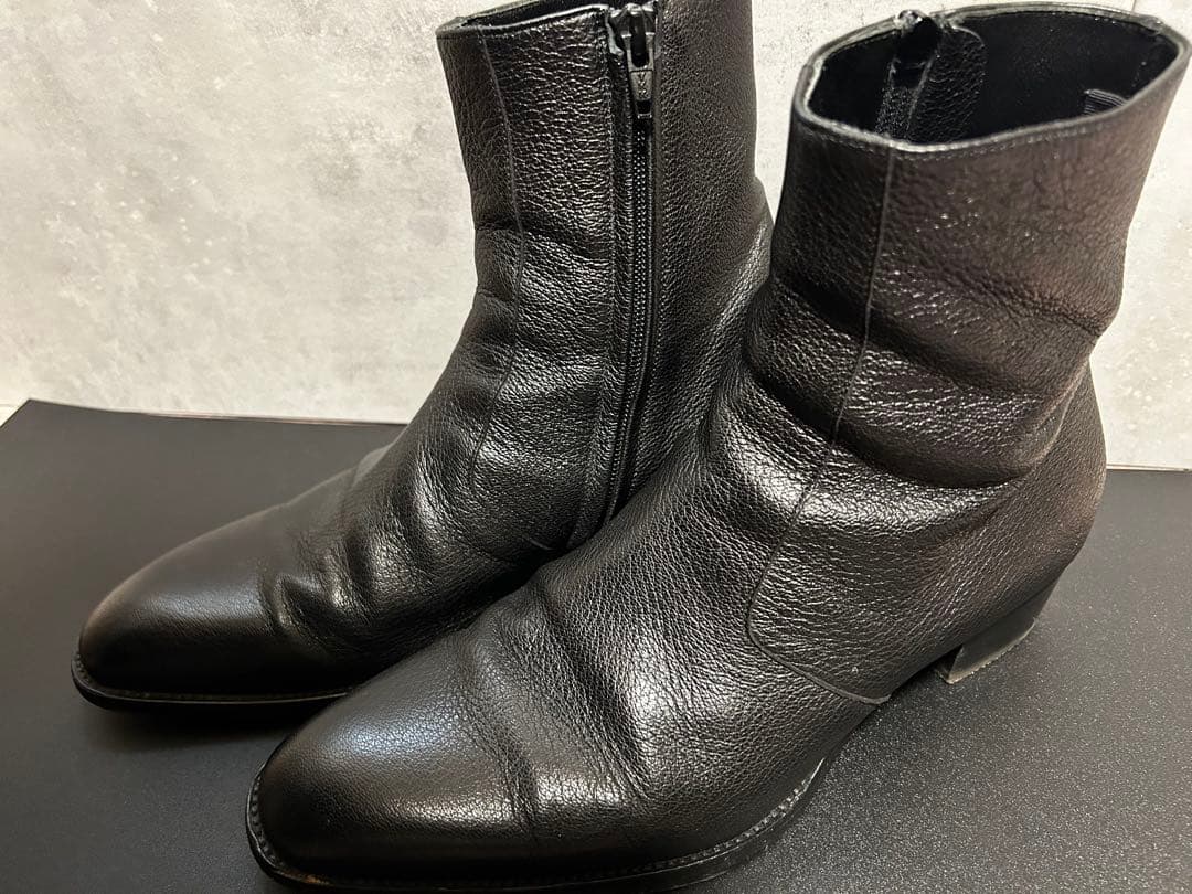 【のん】《美品》サンローラン パリ サイドジップ ブーツ ブラック 41