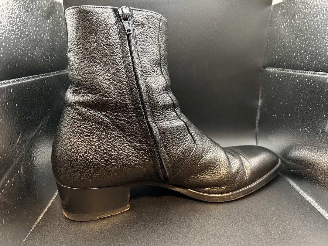 【のん】《美品》サンローラン パリ サイドジップ ブーツ ブラック 41