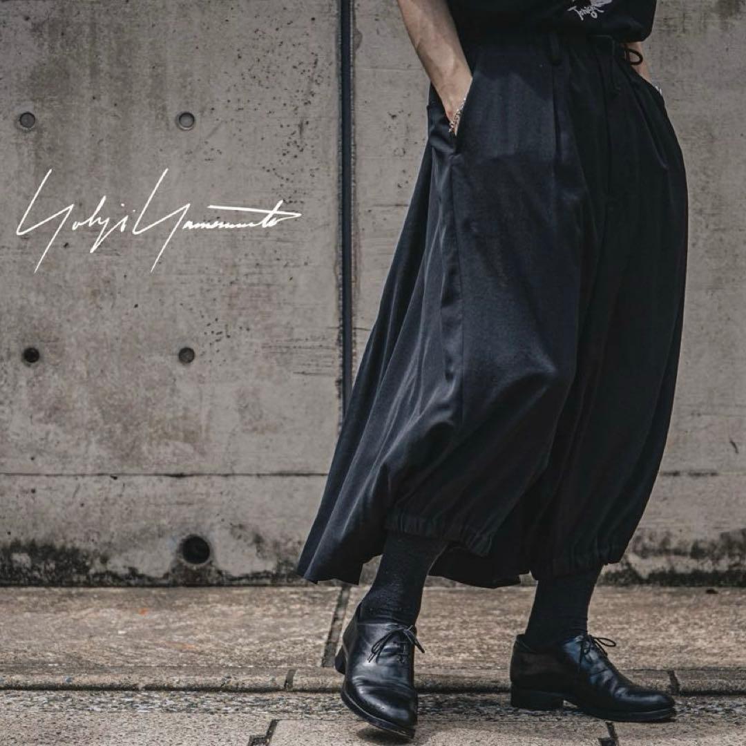パンツ Yohji Yamamoto BLACK C/TWILL CROW PANTS