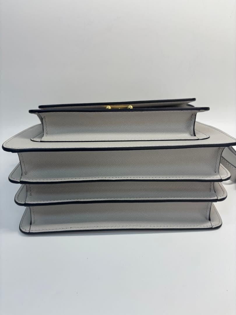 MARNI マルニ トランク レザー ショルダーバッグ 2way グレー