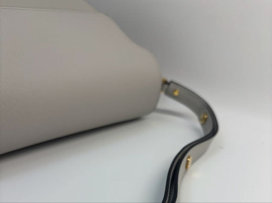 MARNI マルニ トランク レザー ショルダーバッグ 2way グレー