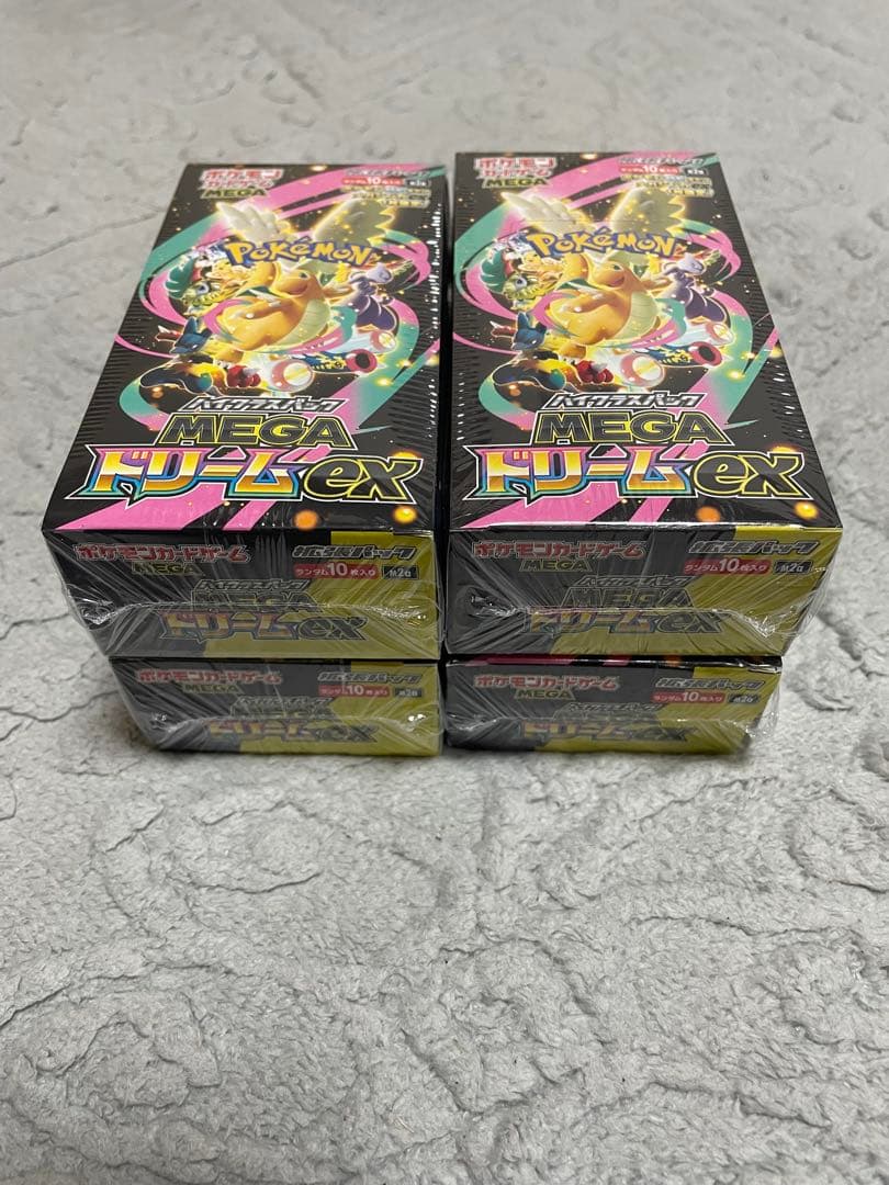 ポケモンセンター　ポケモンカード MEGAドリームex 4BOX シュリンク付き