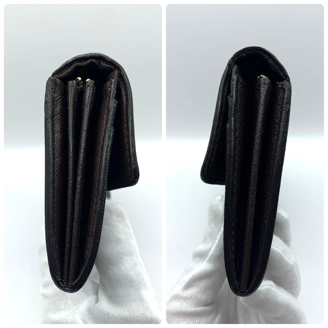 ルイヴィトン ダミエ 長財布 ポルトフォイユ 折り財布 二つ折り財布 レザー