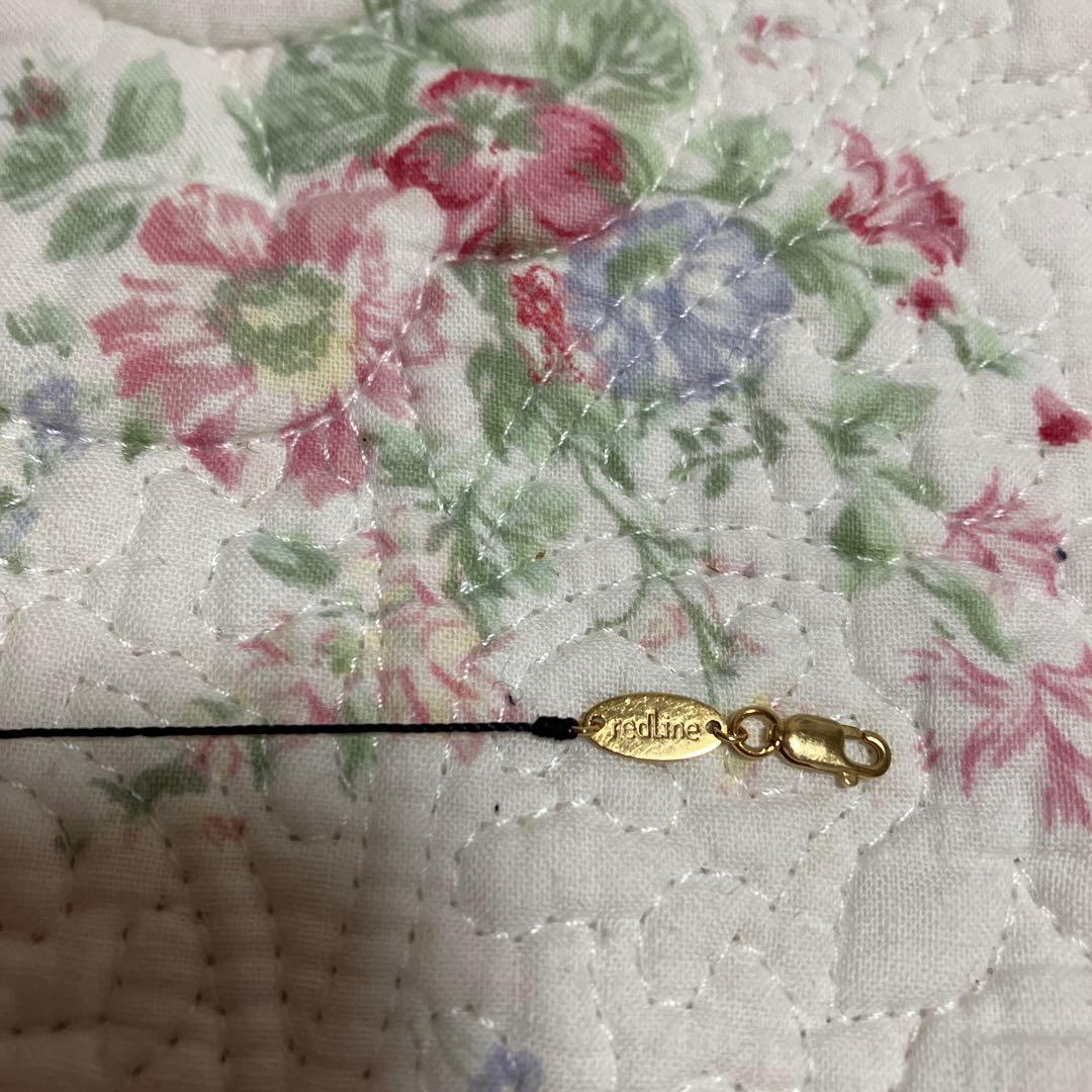 レッドライン　K18YGダブルハートブレスレット