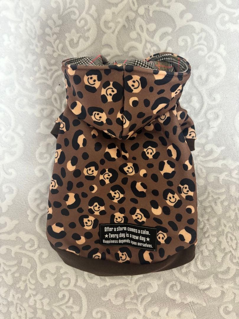 犬服♡レオパードスマイル　ロンパース