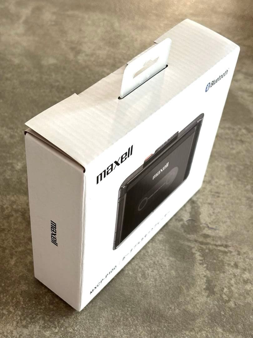 【新品】maxell ポータブルカセットプレーヤー MXCP-P100-BK