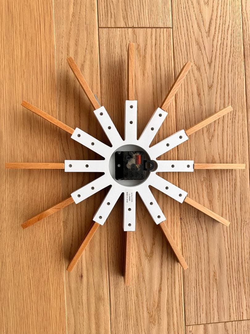 【中古】インターフォルム 掛け時計 シリオ CL-3346 ホワイト 44㎝