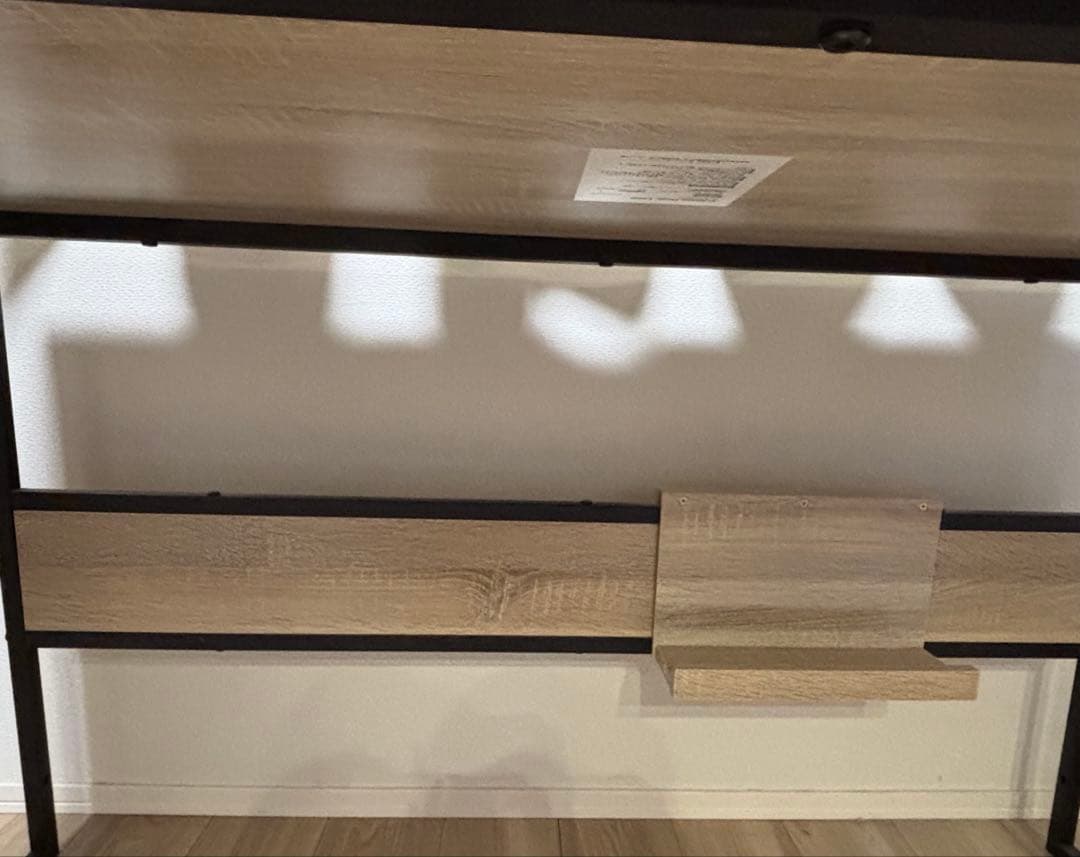 【美品】パソコンデスク タップ収納付き オーク LOWYA ロウヤ