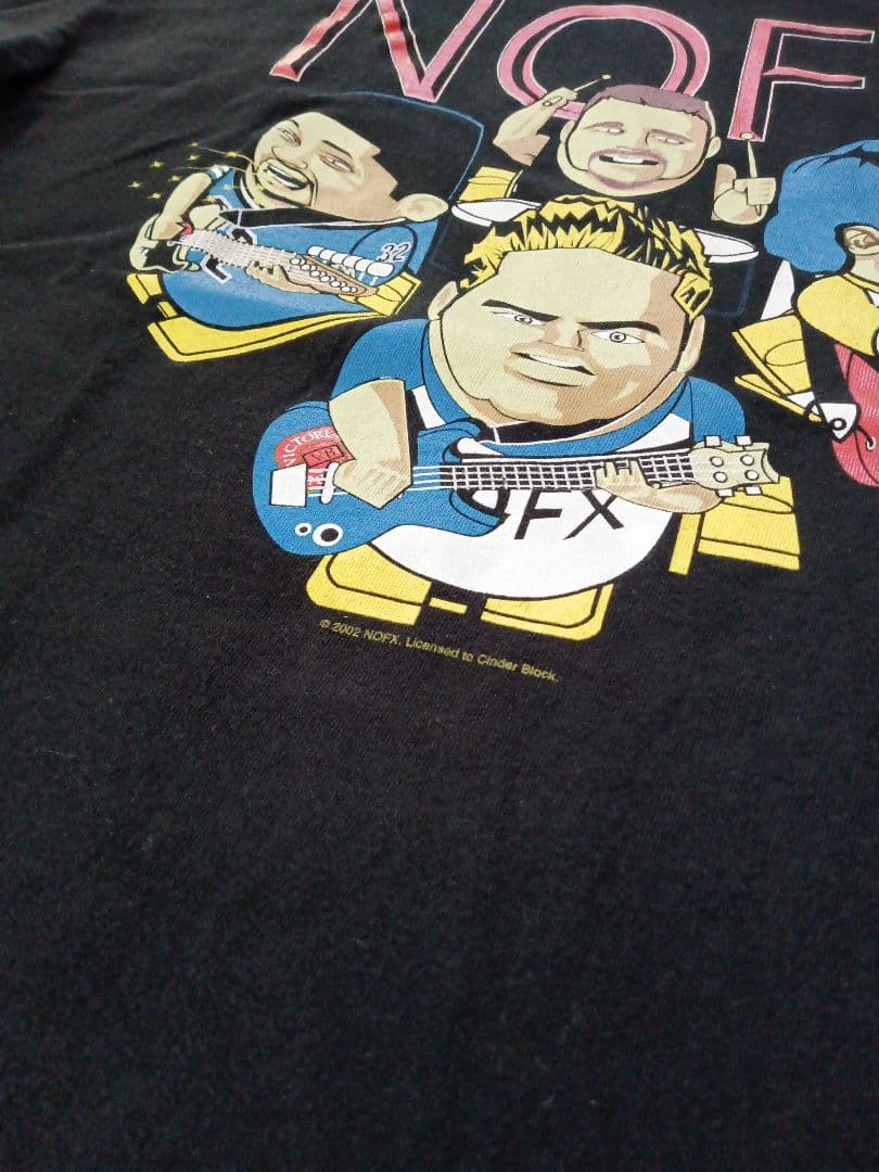 2002年製 NOFX キャラクターイラスト Tシャツ