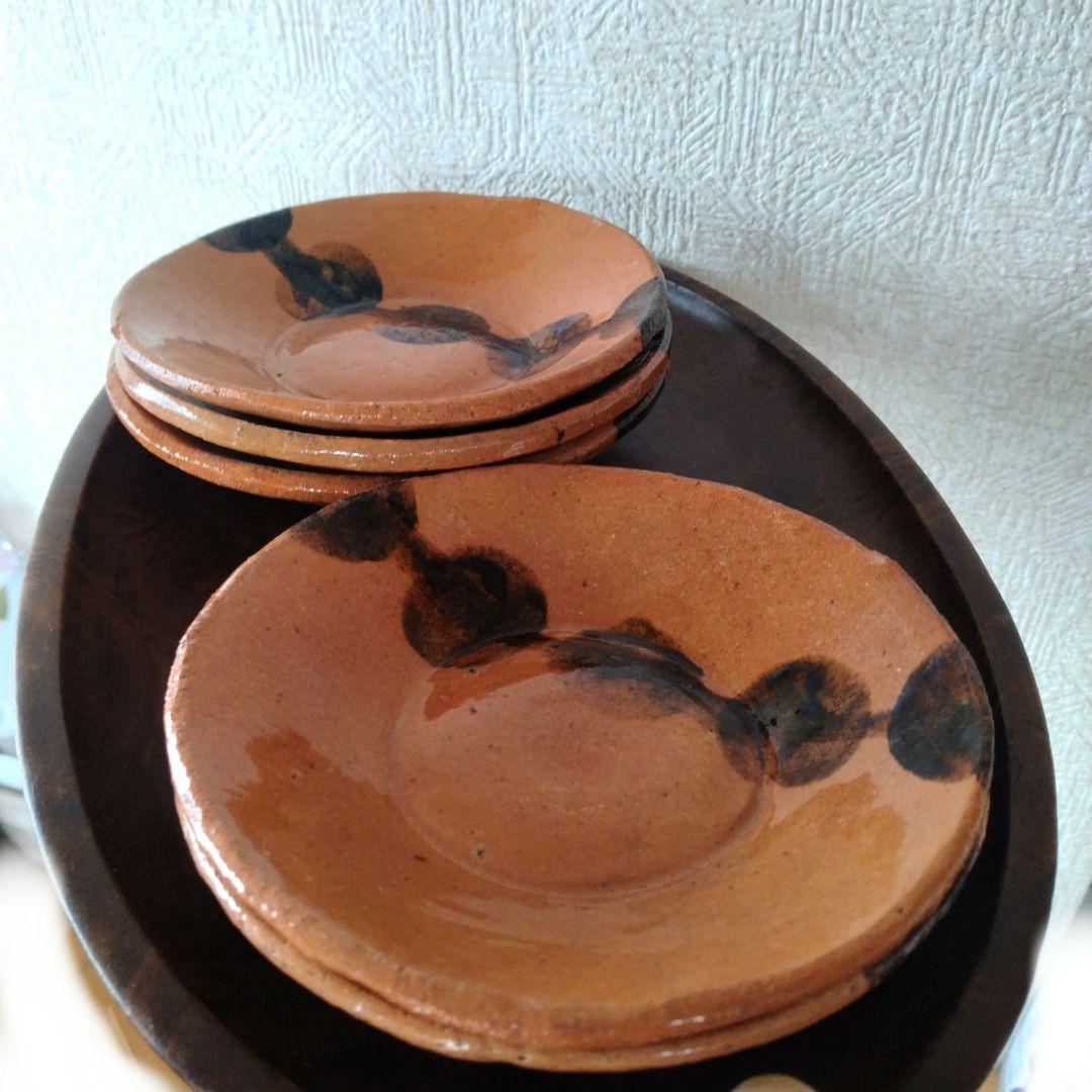 【6月セール！〜21日まで】　都をどり団子皿5枚セット永楽善五郎赤焼き