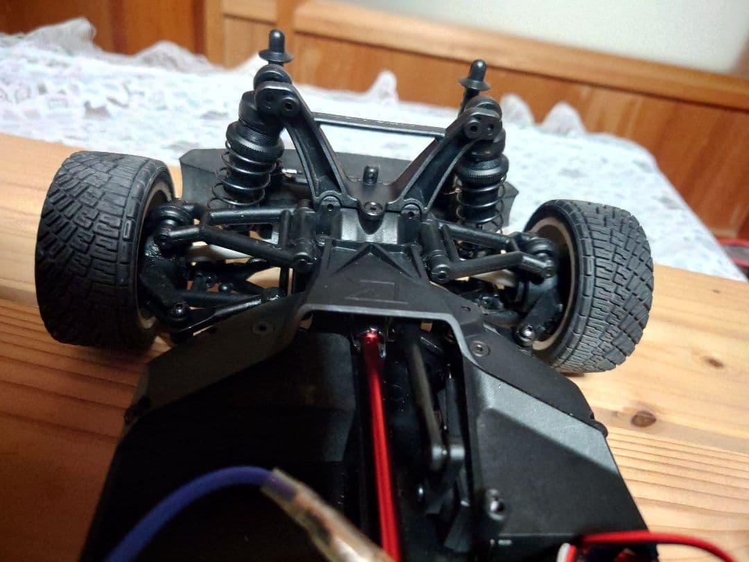 京商 FZ02 ラリーコンバージョンセット装着シャーシ　おまけボディ付き