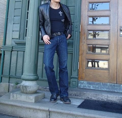 COMME CA DU MODE MEN ラム本革 ダウンジャケット