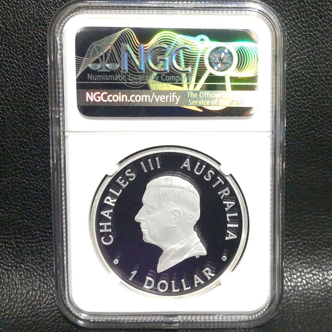 【最高鑑定】2024年 白鳥 1オンス銀貨 NGC PF70 純銀