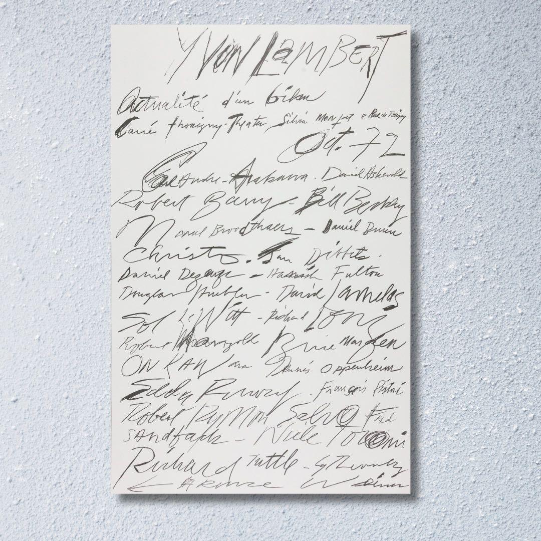 日本未入荷 サイトゥオンブリー Cy Twombly1972 希少ポスター