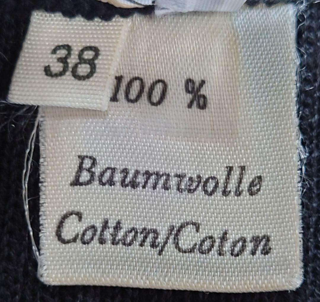 セリーヌ　　タンクトップ　リブニット　イタリー製　黒　ゴールドライン