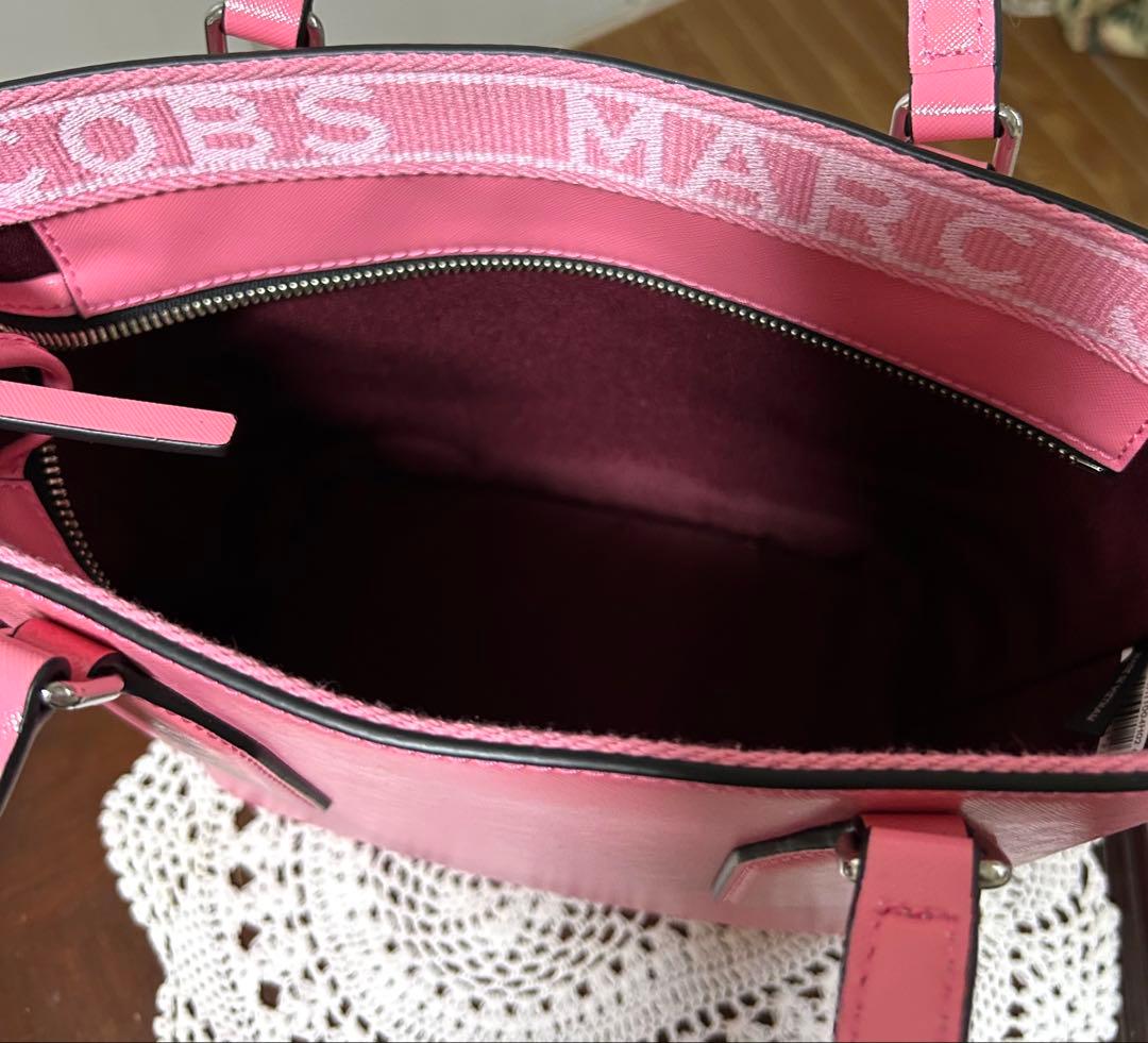 MARC JACOBS 上品なライトピンク ミニ2wayトートバッグ