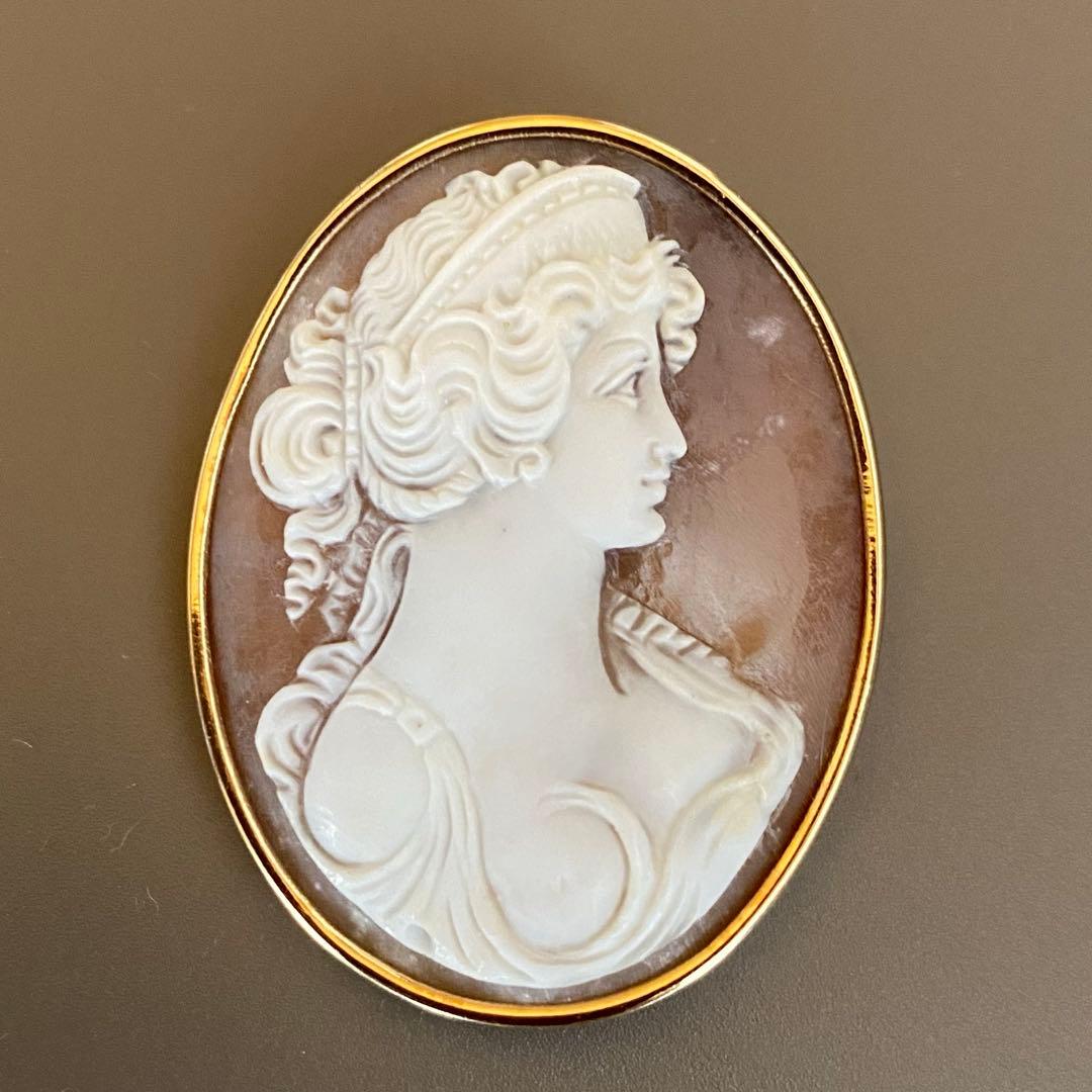 カメオブローチ・ペンダント　14k