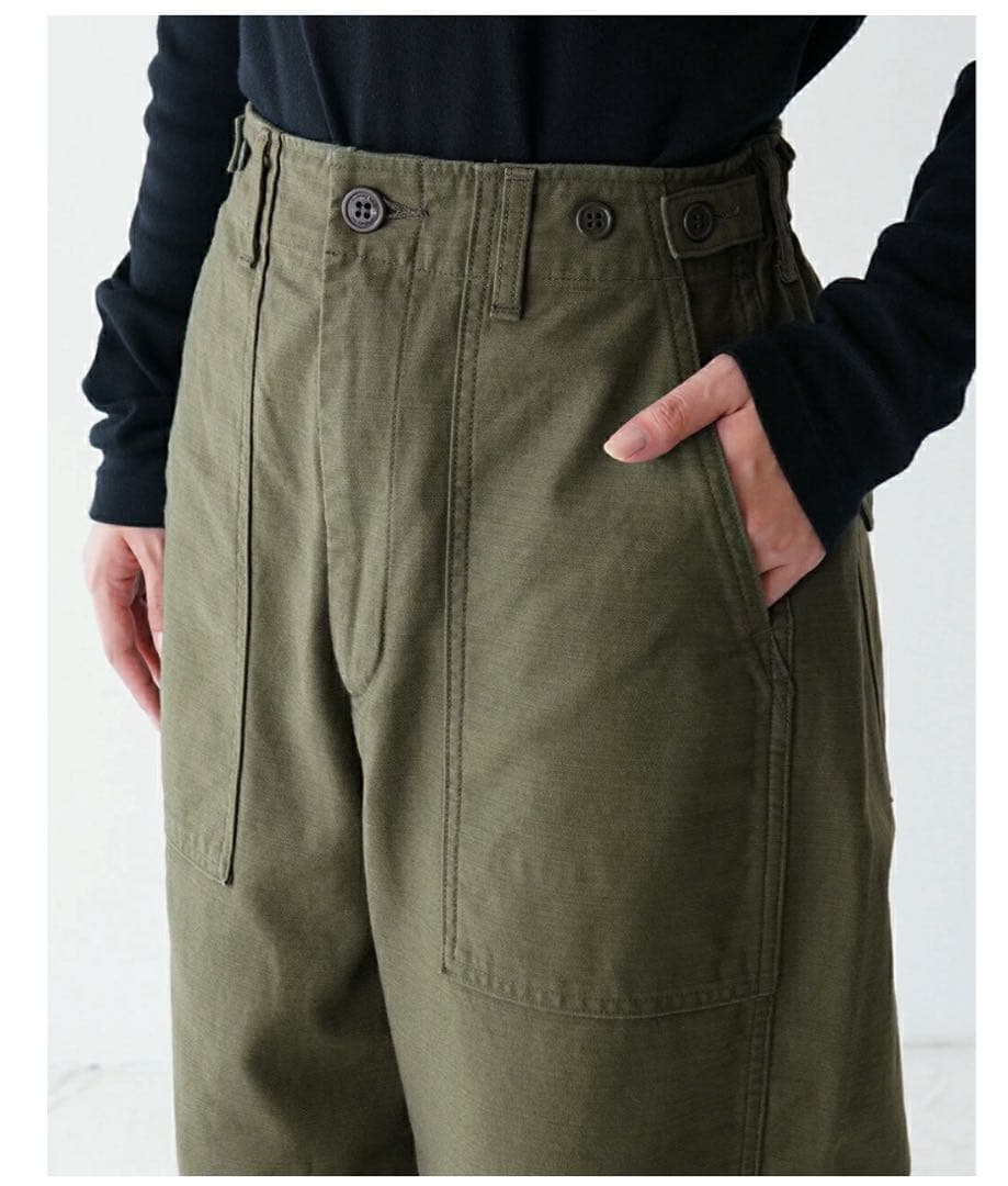 オーディナリーフィッツ ジェームス ファティーグ バックサテンパンツ