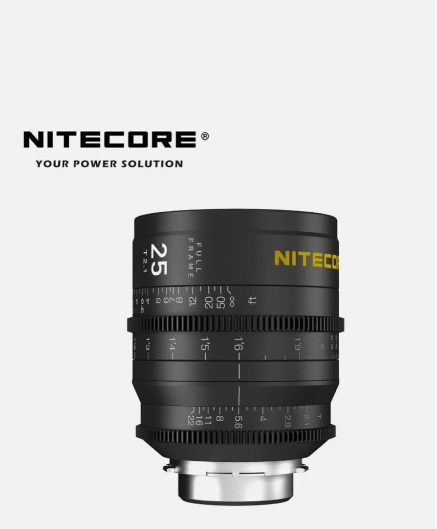 Nitecore 25mm T2.1 EF-mount | PL シネマレンズ