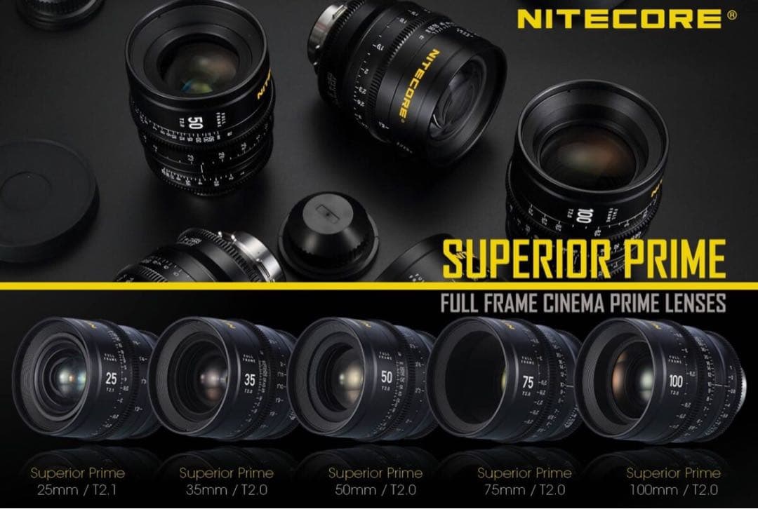 Nitecore 25mm T2.1 EF-mount | PL シネマレンズ