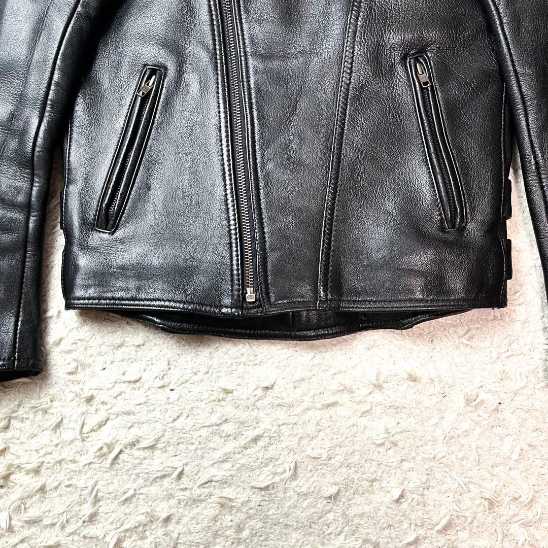 入手困難/極美品✨カドヤ シングルライダース レザージャケット パテッド ゴート