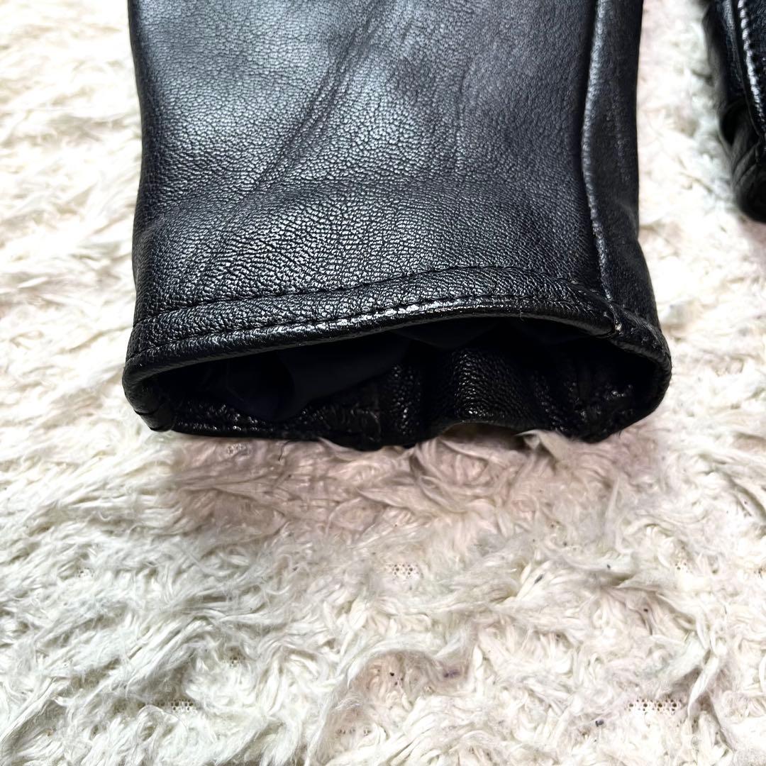 入手困難/極美品✨カドヤ シングルライダース レザージャケット パテッド ゴート