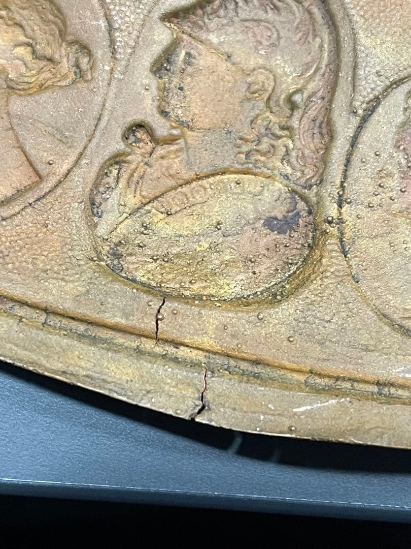 19世紀　アンティーク　ギリシャ　ローマ帝国　神話的な　壁掛　プレート