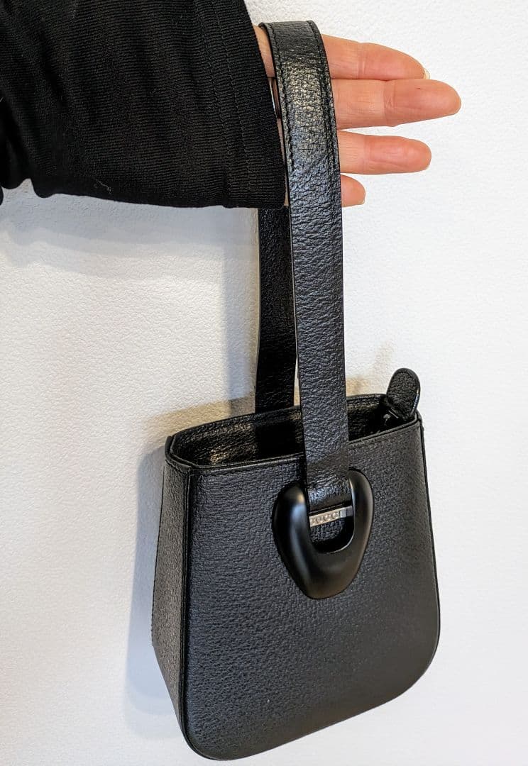 希少 美品グッチ GUCCI ミニハンドバッグ ワンハンドル レザー ブラック