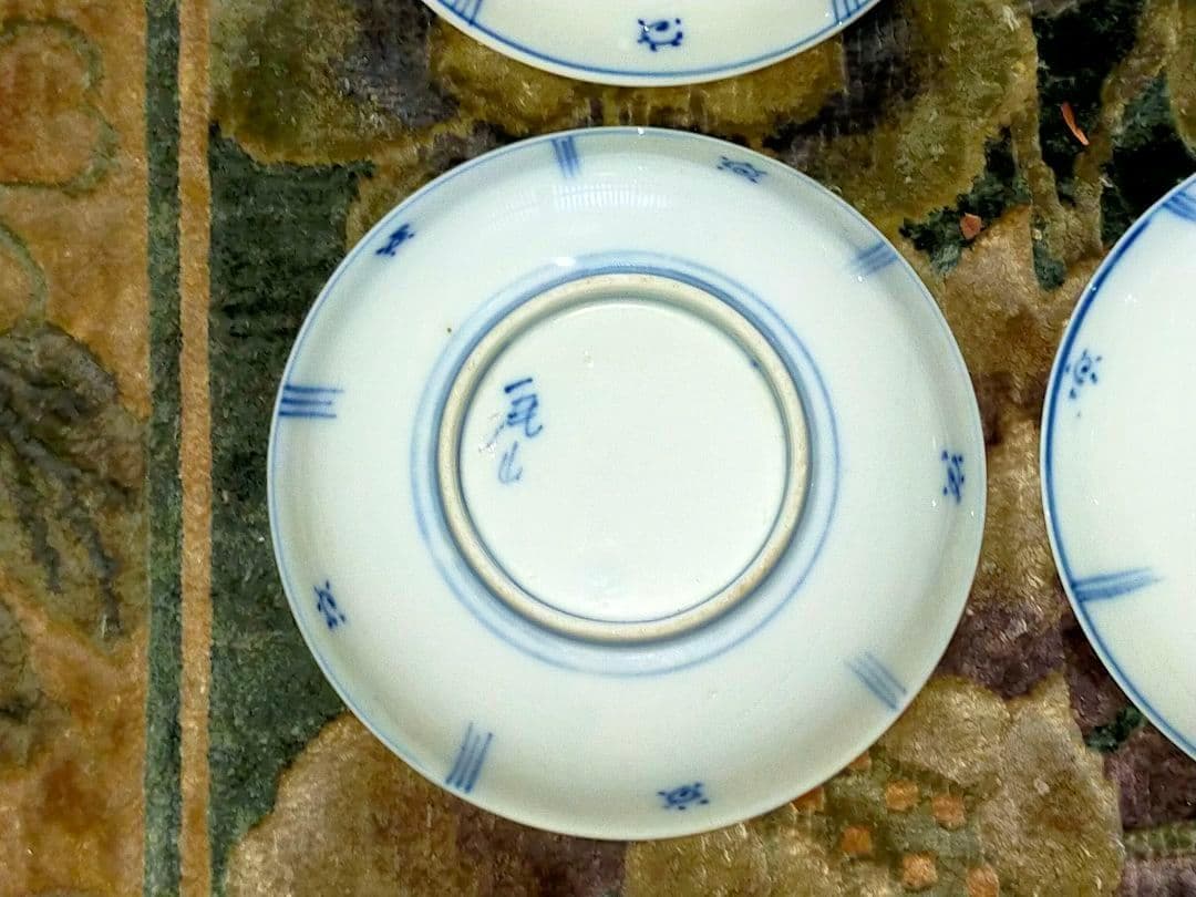 ♥伊万里♥　芙蓉手　♥小皿♥　４枚　♥　在銘　染付　皿　骨董　古玩