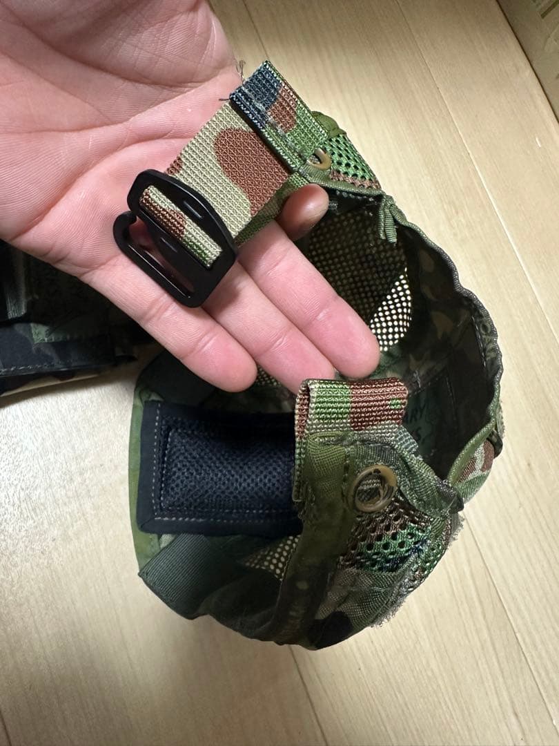 NVGキャップ　陸自迷彩　AN/PVS ナイトビジョン　暗視眼鏡