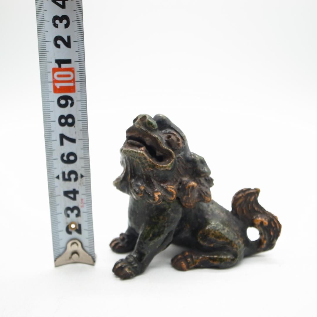 源内焼　獅子香炉　銘　鳩渓