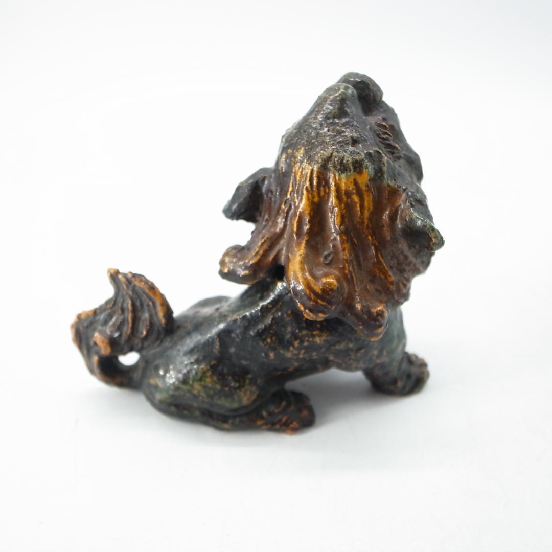 源内焼　獅子香炉　銘　鳩渓