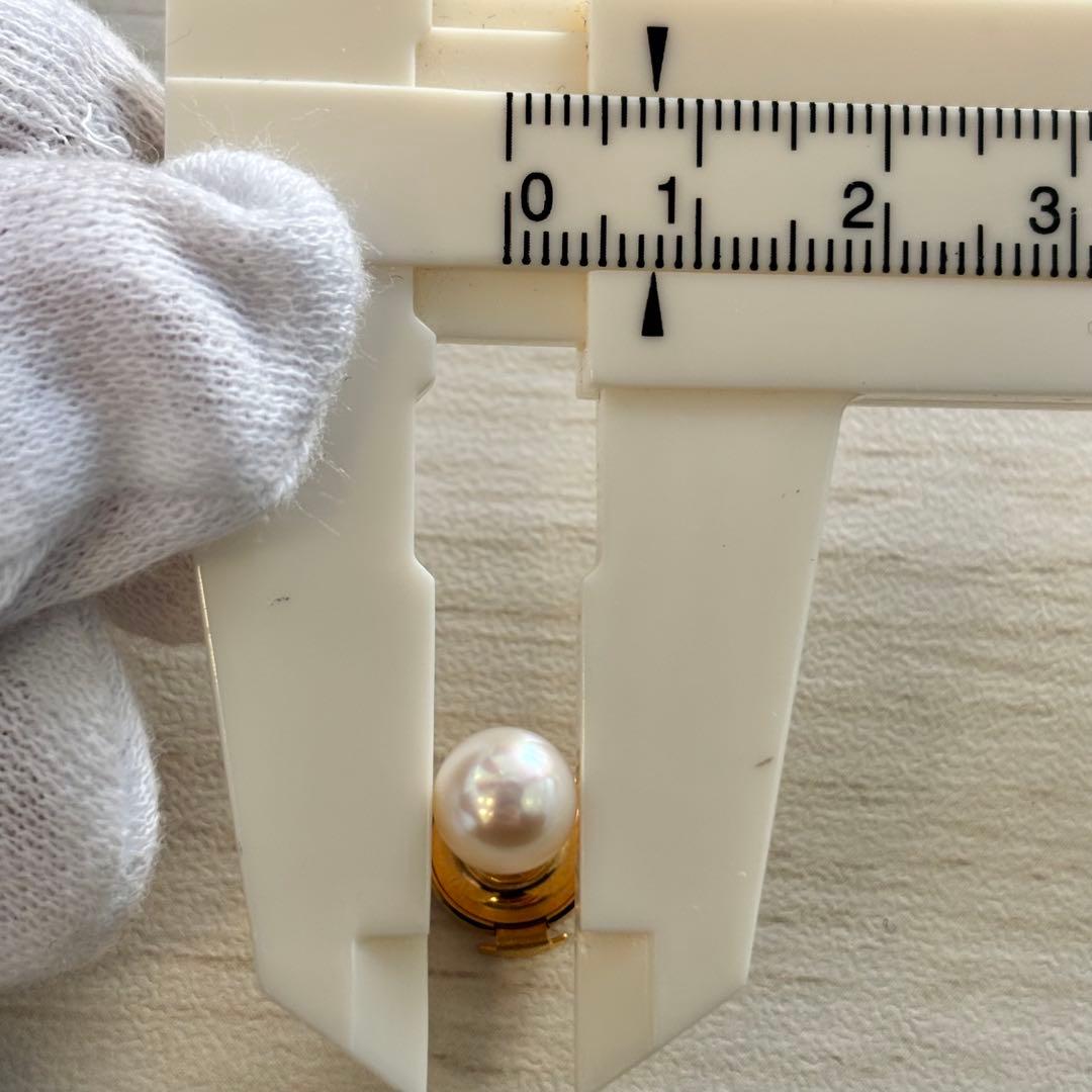 MIKIMOTO K18 本真珠付きピン