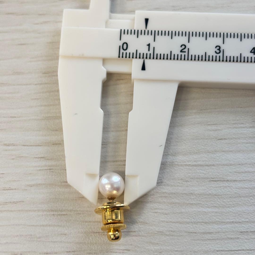 MIKIMOTO K18 本真珠付きピン