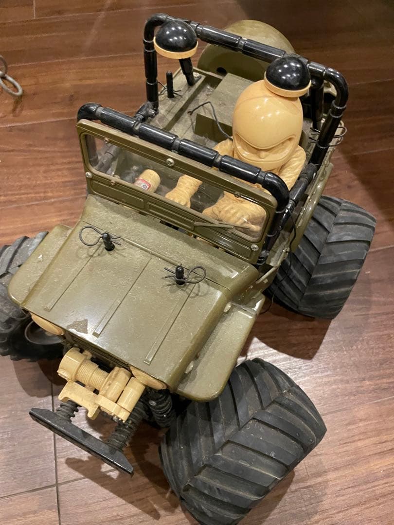 タミヤ？オフロードラジコンカー トリガー式リモコン付き　動作未確認