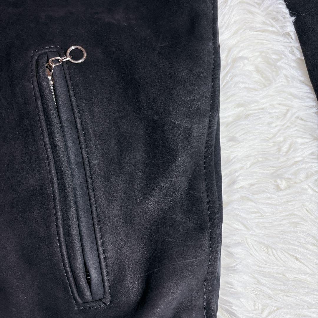 コラボ 希少 ショット コアファイター レザー ジャケット L 黒