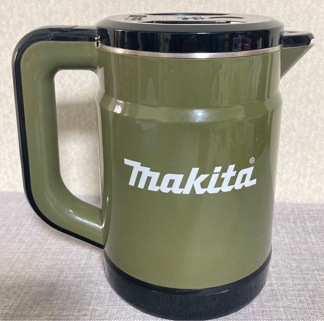 ☆未使用品 良品 マキタ 充電ケトル KT001GZO オリーブ色 makita