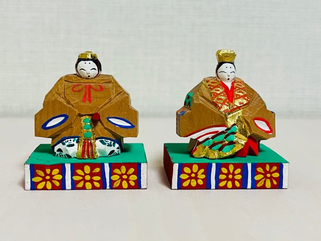 ⑭奈良一刀彫　お雛人形